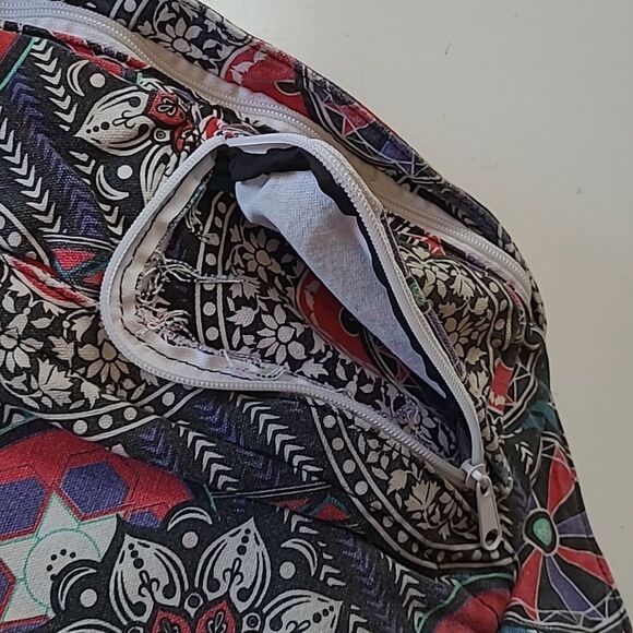 KAVU Southwest cotton sling backpack bag festival purse red purple black - Picture 7 of 9